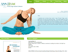 Tablet Screenshot of annhydeyoga.com